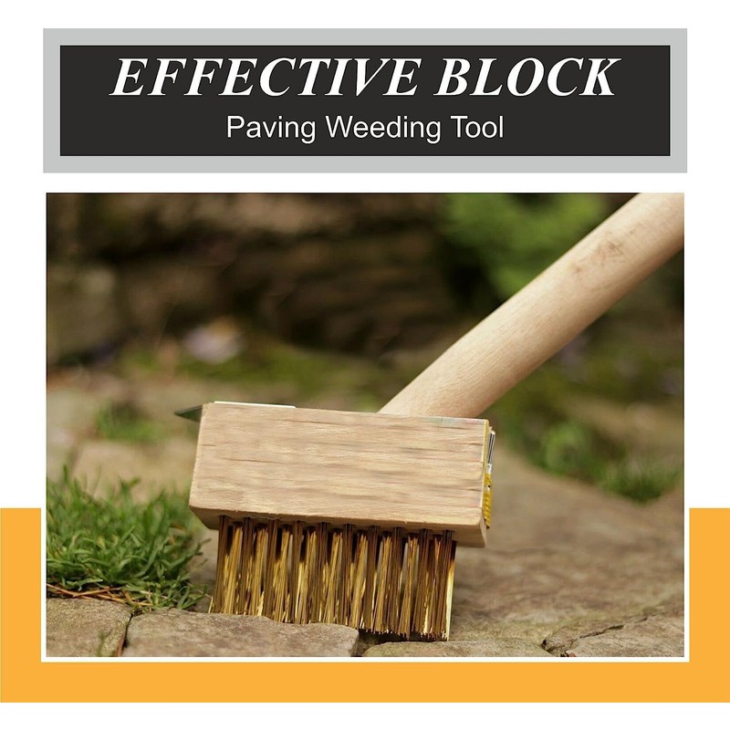 KANTA PATIO WEED WIRE BRUSH BROOM BLOCK PAVING GARDEN WEED