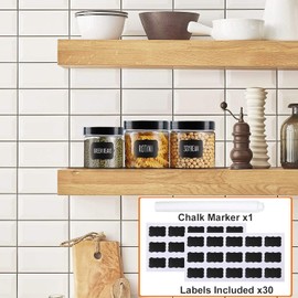 Vivimee 24 Pack Plastic Jars with Lids 16 oz (12 Pack) & 8 oz (12 Pack), Clear Plastic Mason Jars, Leakproof Slime Containers for Peanut, Spice, Cookie, Candy and Dry Food, Empty Jars for Storage