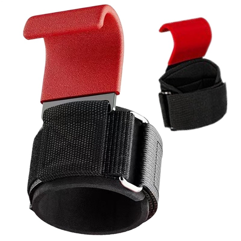 Weight Lifting Wrist Wraps - Hand Grips Deadlift Hook |