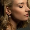 A+O Wedding Bridesmaids Gift Drop Dangle Earrings in Rose Gold