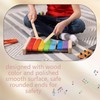 Hoarost 40 Pcs Rhythm Sticks Bulk 8 Inch Music Lummi