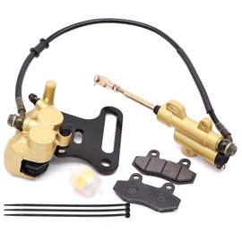 Hydraulic Rear Disc Brake Caliper Caliper Compatible with 70cc 90cc 110cc 125cc 140cc 150cc SSR Baja apollo Taotao Coolster Roketa SDG 107 Pitster Pro Atomik Sikk Chinese Pit Dirt Bike(12mm)