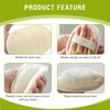 Leogony 4 PCS Exfoliating Sponge, Natural Loofah Sponge for Shower