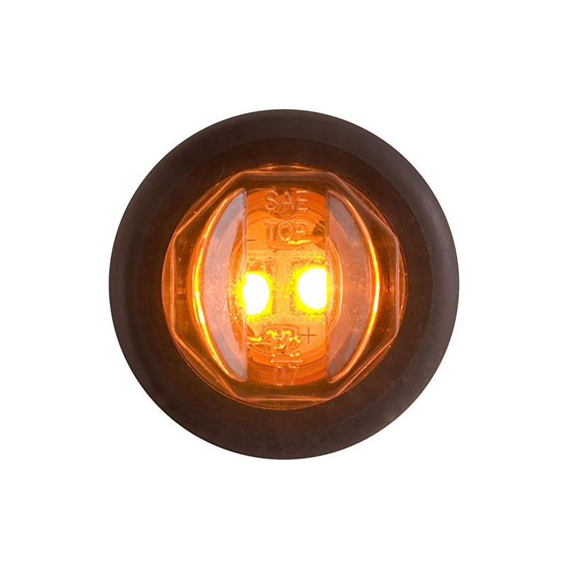 Optronics Led C/M 3/4 Rnd Amb Marker Lt Amber 2
