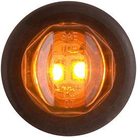 Optronics Led C/M 3/4 Rnd Amb Marker Lt Amber 2 Diode W/Grmt