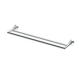 Gatco 4634 Glam Double Towel Bar, Chrome, 24 Inch, Double Bar