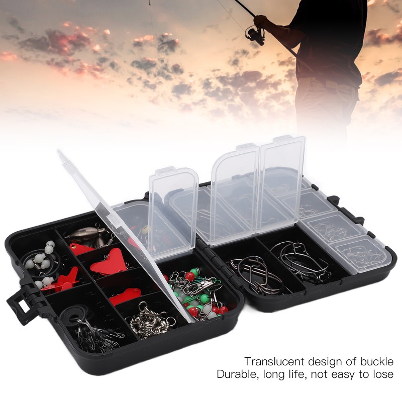 Fishing Lures Baits Tackle Box with Rope Stainless Steel Material