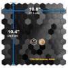 QMARK Peel and Stick Tiles for Kitchen, Self-Adhesive Metal Backsplash