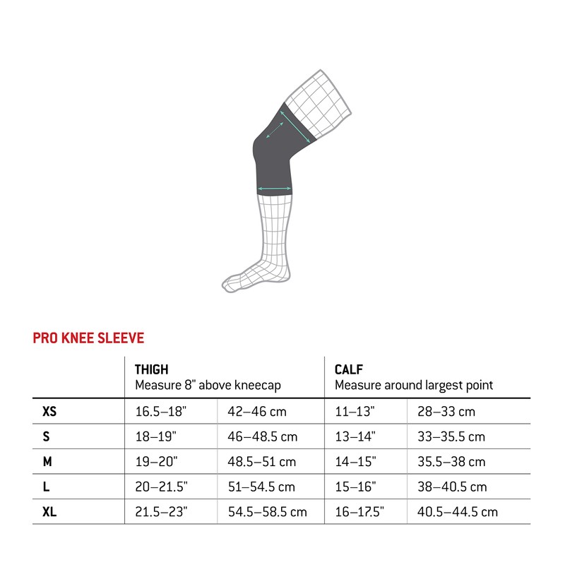G-Form Pro Padded Compression Knee Sleeve - Knee Support for