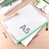 TUPARKA 7 Pcs Document Bag A5 Zipper File Bags A5