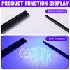 Tegeme 8 Pcs Black Light Markers Set 4 Invisible Ink