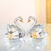 DOJOZ Crystal Swan A Pair Sweet Gifts Sparkle Figurine Collection