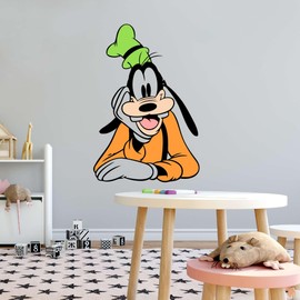 Adorable Cartoon Dog Character Cartoon Adorable Cartoon Girls Boys Kids Cute Room Children Design Animated Colorful Nice Pretty Elevate Home Vinyl Visual Decoration Creative Aesthetic Art 18x20 inch
