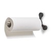 Zeller Kitchen Roll Holder 14x14x33cm with Suction Cap, Silver