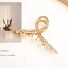 2 Pieces Rhinestone Claw Clip for Women, Gold and Sliver