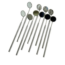 Dental Mouth Mirror #5 with Handle Stainless Steel Mouth Examination Dental Instrument (5)