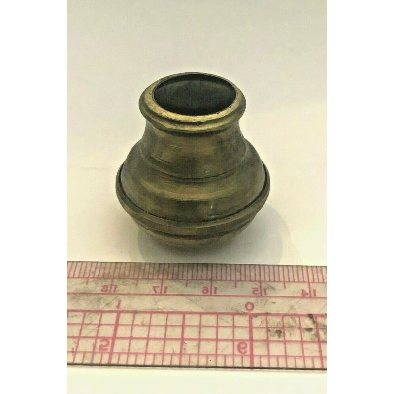 NEW: old stock Handmade Brass 2 pc. Lamp Font, Break,