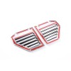 Xiaoerdian2020 Side Vent Covers Chrome Hood Intake Bezel Moulding Cap