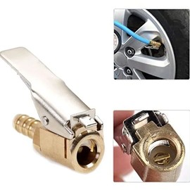 Opexicos 4Pcs Inflatable Tyre Inflator Valve Car Inflatable Quick Clip Copper Quick Clip Tire Chuck Tail Plug