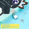 WERNNSAI Black Axolotl Plush Notebook for Children
