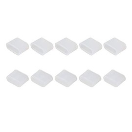 10 unidades de silicona USB 3.1 tipo C macho de interfaz de puerto de tapón, protector antipolvo, transparente