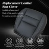 SecosAutoparts Front Driver Side Bottom Non-Perforated Leather Replacement Seat Cover