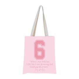 MNIGIU Boys of Tommen Series Saving 6 Inspired Gift Chloe Walsh Merchandise Joey and Aoife Quote Gift for Romance Book Lover (6 Tote), Medium