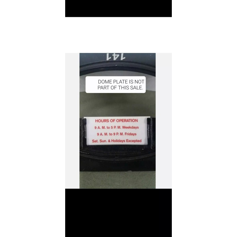 (3) HIGH QUALITY DUNCAN PARKING METER "HOURS OF OPERATION CARDS"