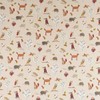 Prestigious Textiles Decorative Fabric Cotton Herbie Butterscotch Forest Animals Beige
