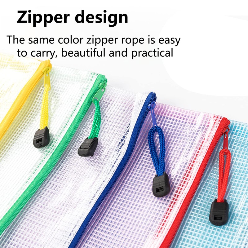 Plastic Wallets - 12 Pcs Zip Lock Bags Plastic Folders