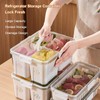 auons Food Containers with Lids, Refrigerator Organizer Bins, Fridge Organization