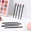 50 Pieces Angled Eyebrow Brushes Eyebrow Tint Brush Flat Tapered