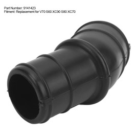 BOROCO Fuel Tank Filler Pipe Neck 9141423 Rubber Black Replacement for V70 S60 XC90 S80 XC70