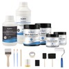 GLAINTE Black Marble Countertop Paint Kit Epoxy Countertop Refinishing Paint