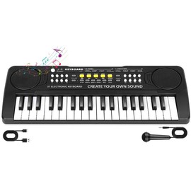 37 key upgrade piano keyboard for kids musical toys for year old girls keyboard piano for beginners electronic piano with microphone for 3+ year old boys girls gifts - Color: StyleA, Size: Default