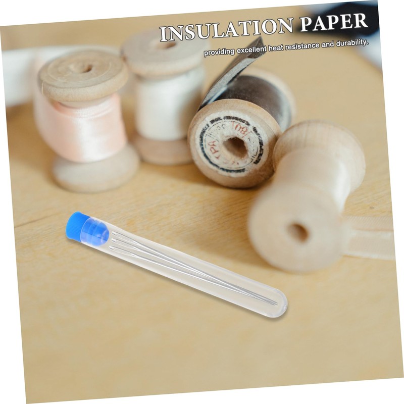 VILLFUL Pcs Embroidery Needles Storage Bottle Big Needles Tube Plastic