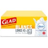 Glad White Garbage Bags - Tall 45 Litres - Febreze
