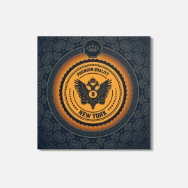 Unbranded Royal Premium Quality New York 4'' X 4'' Square Wooden Coaster