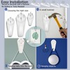 30 Pcs Upgraded Non Trace Picture Hooks –3-Size Set for