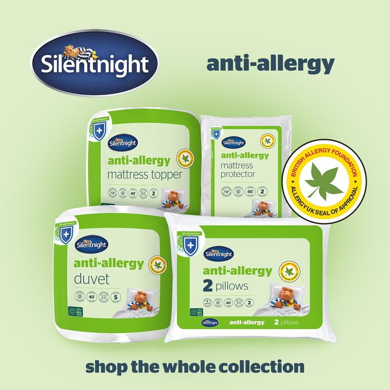 Silentnight Anti-Allergy Mattress Protector – Mattress Cover Bed Pad Topper