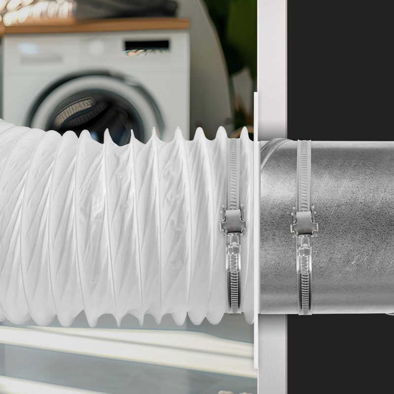 125mm Duct Connector Flange, Plastic Straight Pipe Flange for Heating