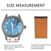 Gomvadr Quick Release Leather Watch Band,Vintage Oil-tanned Pull-up Leather Strap