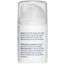 Fresh Face Organix Organic Facial Moisturizer - May Assist in Aging or Dry Skin, Smoothing Out Wrinkles - Made with Double-Helix Water