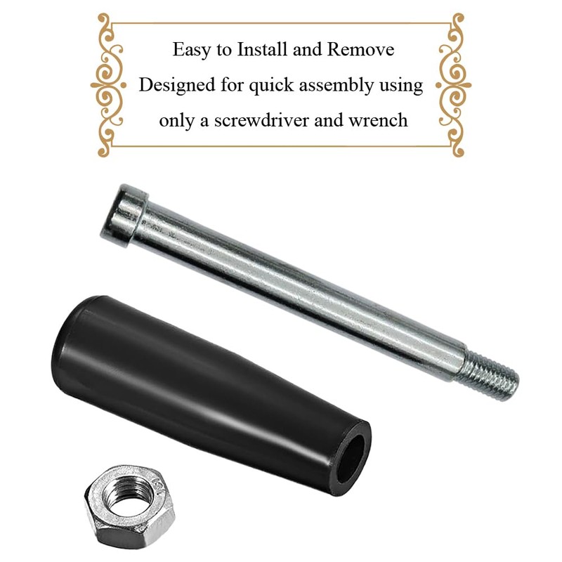 Revolving Handles Knob Handwheel M12 x 120mm Male Threaded Stem