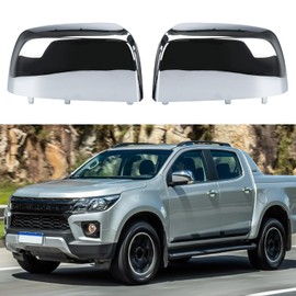 Chrome Directly Replacement Side Mirror Covers Caps for 2015-2022 Chevy Colorado and GMC Canyon, OE Part Number:23191151, 23191153 (Chrome)