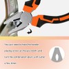 Combination Pliers 8 Inch Multipurpose Heavy Duty Lineman Tools Steel