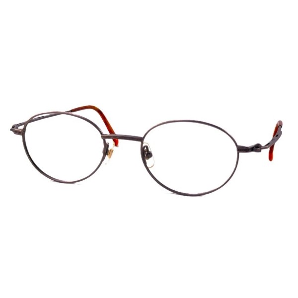 I Dear Unisex Retro Look Matte Brown Oval Eyeglass Frames