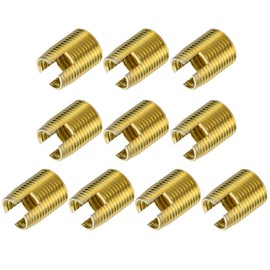 sourcing map Self Tapping Threaded Inserts M14 M18x24mm 45# Carbon Steel Repairing Nuts 5pcs