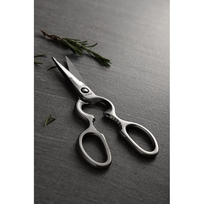 KEEMAKE Kitchen Scissors, All Stainless Steel, Kitchen Scissors, Disassemble, Dishwasher