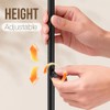 Aetyord Z-Shape Countertop Towel Holder - Height Adjustable for Bathroom/Kitchen/RV